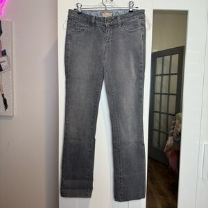 PAIGE Charcoal Straight-Leg Jeans – Women’s Size 28